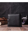 Мужской бумажник удобного размера из натуральной кожи ST Leather 22471 Черный картинка, изображение, фото